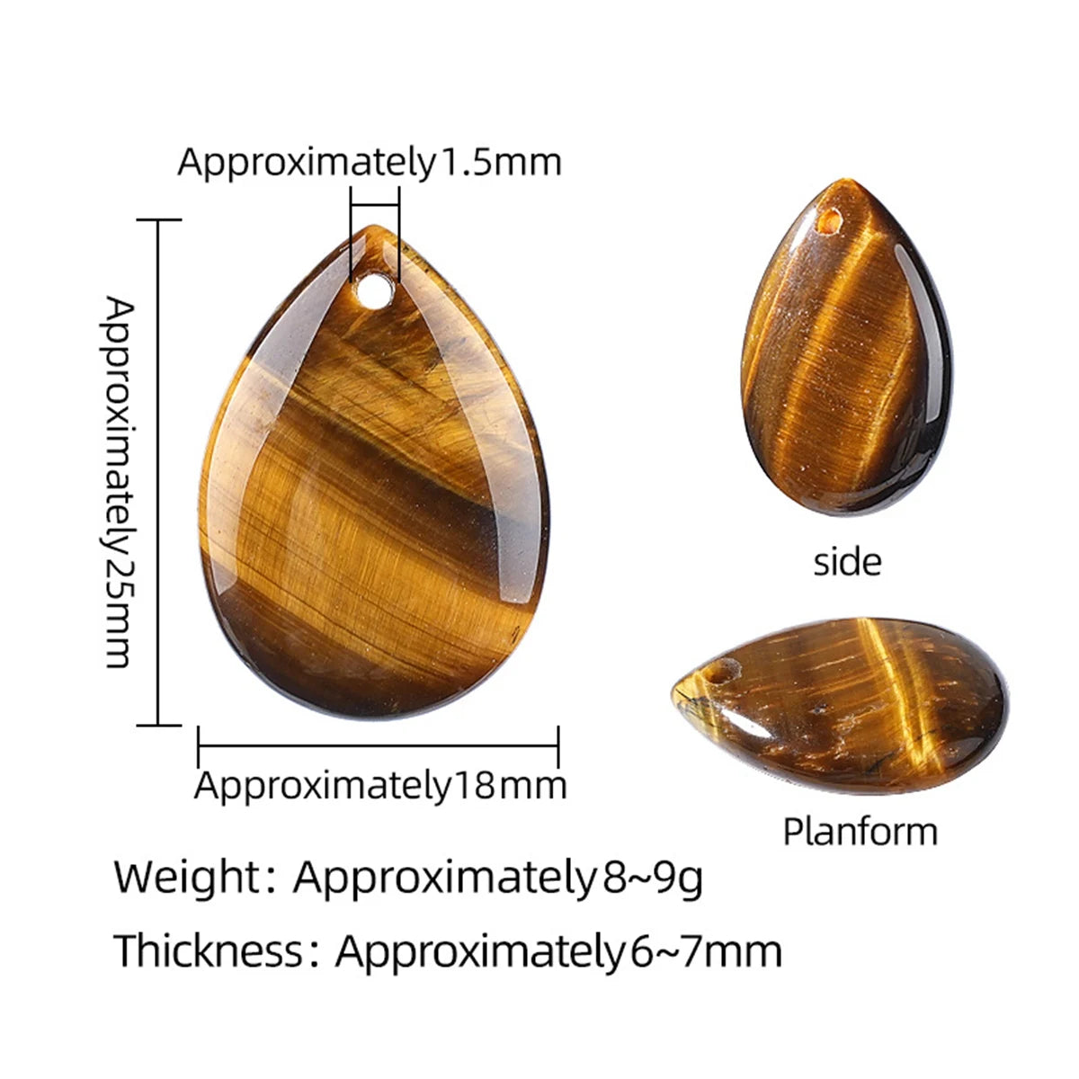 18x25mm Teardrop Stone Pendants  for DIY Necklace Jewelry Making #SP1800