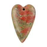 Heart Pendant for DIY Making Jewelry Necklace Healing Chakra Crystal Teardrop 25x40mm Charms Valentine Mother