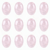 12PCS Natural Stone Large Hole Barrel Beads 18x13mm, Polished Gem Drum Beads for Bracelet Necklace