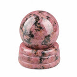 Natural Crystal Sphere 25mm Polished Gemstone Ball With Matching Stone Base Healing Crystal Ball for Home Decoration Chakra
