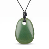 Handmade Reiki Energy Crystal Necklace Trapezoid Stone Pendant Adjustable Cord Choker Natural Healing Jewelry For Women Men #SN2028