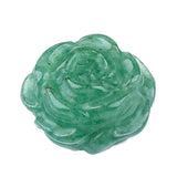 Fashion Crystal Rose Flower Carving Figurine Natural Polished Stone Rose Statue for Desktop Decor Souvenir Birthday Gift