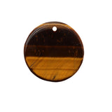Vintage Natural Stone Circle Coin Pendants, Flat Round Quartz Quartz Gemstone Disk Charms, Handmade Crafting Findings for Wire Wrapping