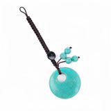 30MM Crystal Donut Keychain – Elegant Gemstone Bag Charm & Key Accessory