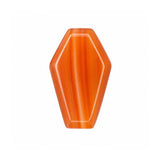 10PCS Polished Crystal Coffin Stone Carving 30mm Coffin Ornament for Halloween Party Home Decoration