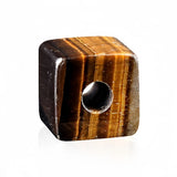 16mm Gemstone Cube Beads for DIY Making Jewelry Drilled 5MM Big Hole Loose Square Crystal Beads #SZ0169