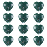 Crystal Puffy Heart Stones 20mm Geometric Pocket Stones for Meditation Chakra Balancing 12PCS In Velvet Bag