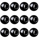 Wholesale 12PCS Round Gemstone Beads Drilled 5mm Large Hole Polished Stone Ball for DIY Jewelry Making