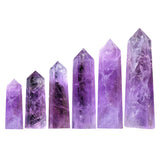 Light Amethyst Hexagonal Pillar For Home Decor Quartz Crystal Tower- Spiritual Protection & Energy Balance Wand