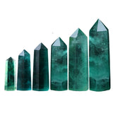Rainbow Fluorite Hexagonal Pillar Ornament Tower for Home & Office Decoration