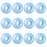 Wholesale 12PCS Round Gemstone Beads Drilled 5mm Large Hole Polished Stone Ball for DIY Jewelry Making