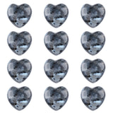 Crystal Puffy Heart Stones 20mm Geometric Pocket Stones for Meditation Chakra Balancing 12PCS In Velvet Bag