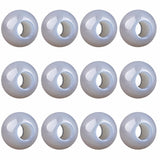 Wholesale 12PCS Round Gemstone Beads Drilled 5mm Large Hole Polished Stone Ball for DIY Jewelry Making