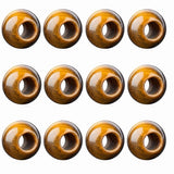Wholesale 12PCS Round Gemstone Beads Drilled 5mm Large Hole Polished Stone Ball for DIY Jewelry Making