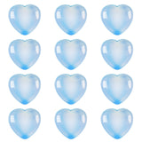 Crystal Puffy Heart Stones 20mm Geometric Pocket Stones for Meditation Chakra Balancing 12PCS In Velvet Bag